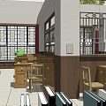 Spacious Public Office Space Interior With Open Layout Desks Chairs And Green Plants