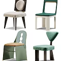 Modern Accent Leisure Chairs in Green Beige Teal with Unique Stylish Designs