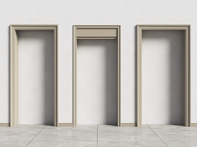 Door Cover Minimalist Door Frame Simple Door Cover 3d model