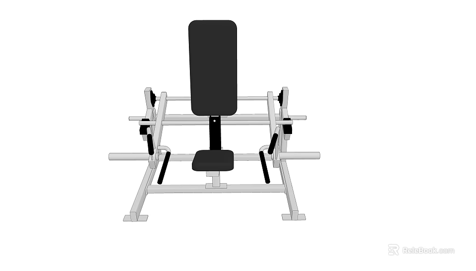 Adjustable Weight Bench Press Sports Equipment with Sturdy Metal Frame for Home Gym Workouts 3d model 
