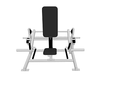 Adjustable Weight Bench Press Sports Equipment with Sturdy Metal Frame for Home Gym Workouts 3d model