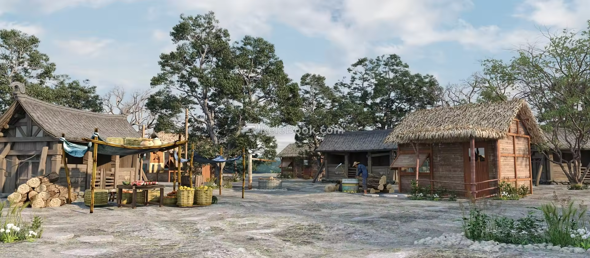 The Modern Village 3d model