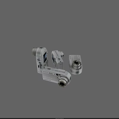 modern camera sony slr camera 3d model