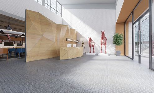 Modern Hall Office 3d model