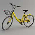 Modern bike sharing bike 3d model