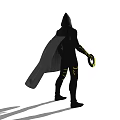 Modern game character future warrior 3d model