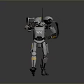 Mech Warrior Mech Soldier Machine Battlearm Mechanical Battlearm Machine Fighter Robot 3d model