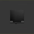 Black French Door Refrigerator With Water Dispenser And Modern Sleek Design