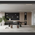 Modern study 3d model