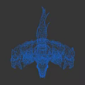 Game Movie Monster Character With Muscular Body Metal Armor And Sharp Claws
