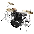 SONOR Professional Drum Set With Toms Snare Bass Drum Cymbals And Metal Stands