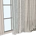 Neutral Linen Curtains With Sheer Panels Creating Soft Light In Modern Home Interior