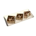 Three Classic Tiramisu Cakes On White Rectangular Tray With Cream Balls And Cocoa Powder