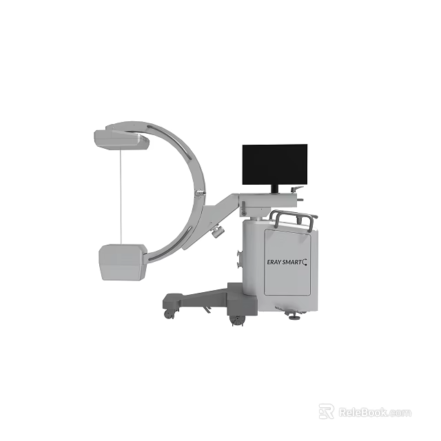 LUXE SCAN 3C Mobile C Arm X Ray Machine With Monitor And Imaging System 3d model 