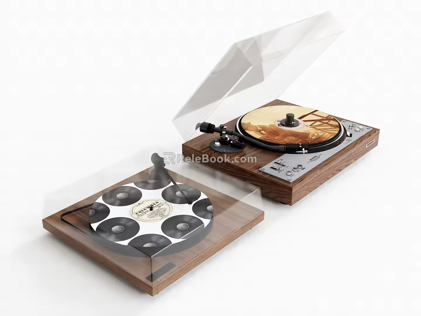 phonograph record player sound 3d model