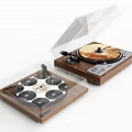 phonograph record player sound 3d model
