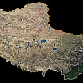 Detailed 3D Terrain Map Showing Mountain Ranges Lakes And Topographical Features