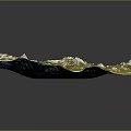 Scenic Mountainous Landscape With Blue Lakes Green Vegetation And Snowy Peaks