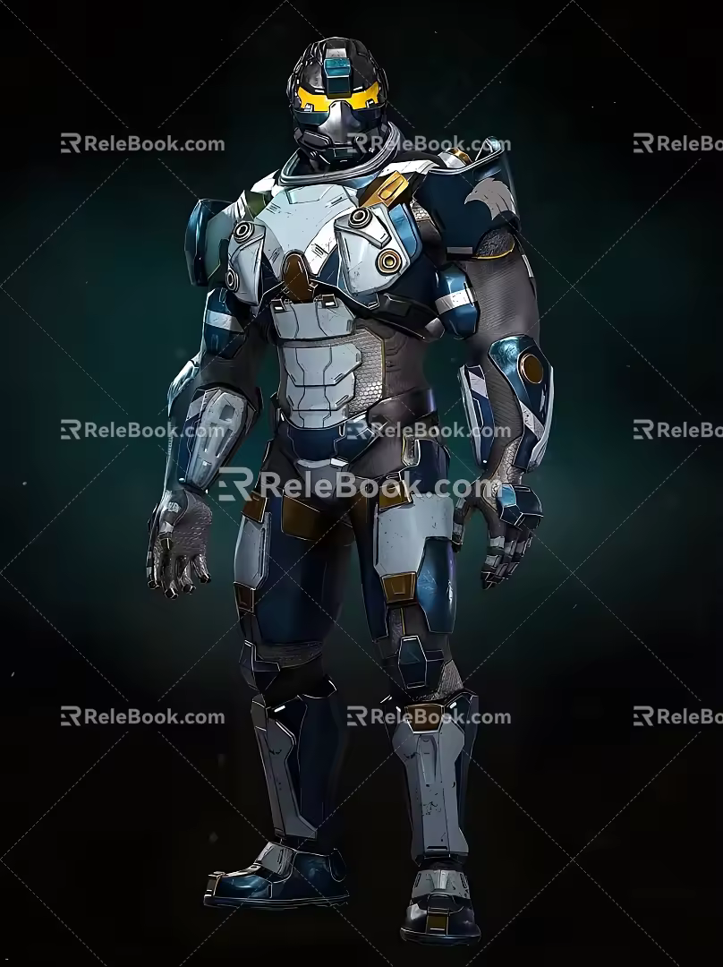 Mecha Warrior 3D Model 3d model