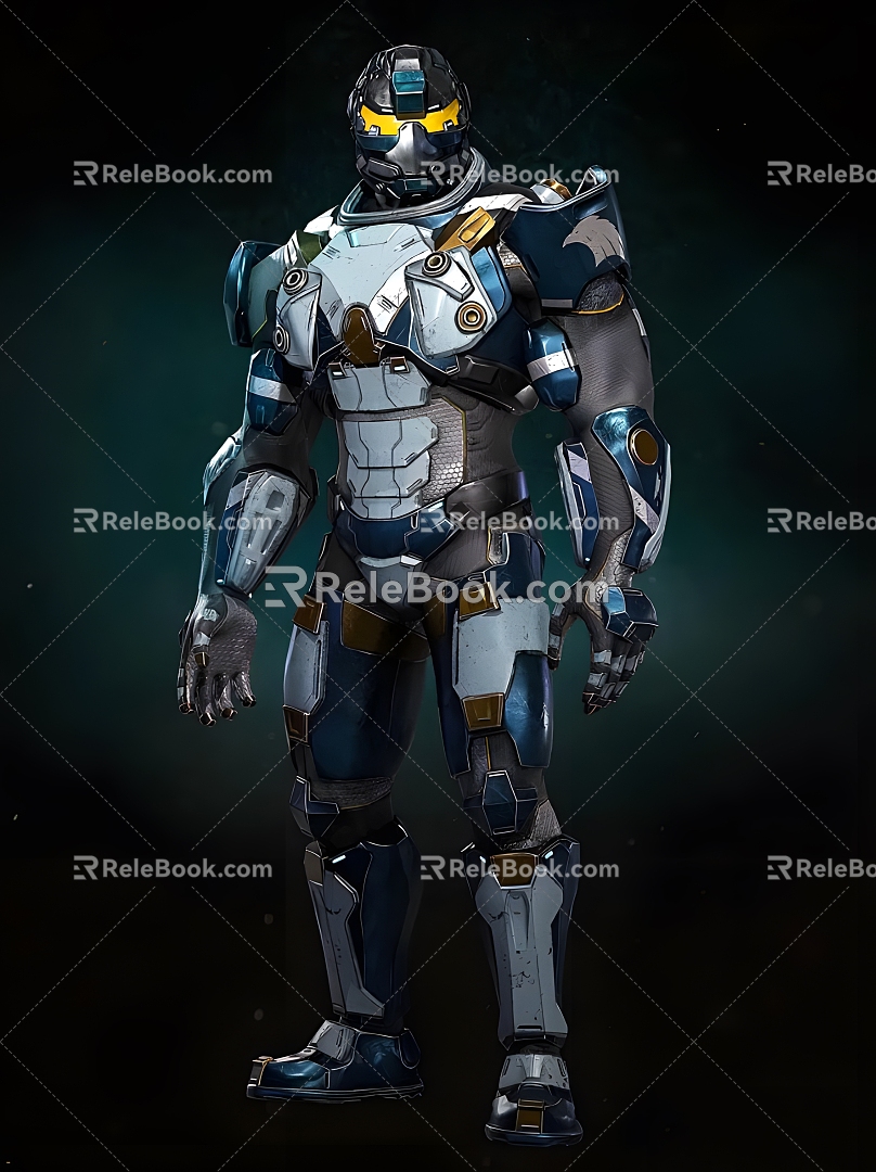 Mecha Warrior 3D Model 3d model