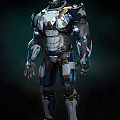 Mecha Warrior 3D Model 3d model