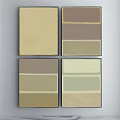 Four Panel Color Swatches With Multiple Striped Hues For Design Projects