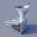 Industrial Processing Equipment With Funnel Shaped Top Control Panel And Stainless Steel Construction