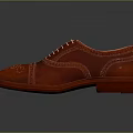Stylish Red Leather Brogue Shoes With White Laces Intricate Perforations And Leather Sole