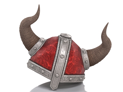 Horn Helmet Warrior Helmet Armor Hat Warrior Helmet 3d model