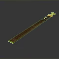 Handcrafted Vintage Weapon With Brown Leather Handle And Sharp Metal Blade Design
