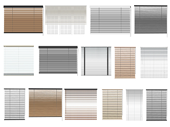 Modern venetian blinds venetian blinds roller blinds curtain sunshade 3d model