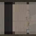 Modern partition grille 3d model