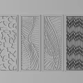 Golden Metal Decorative Partition Screens With Laser Cut Patterns And Various Designs