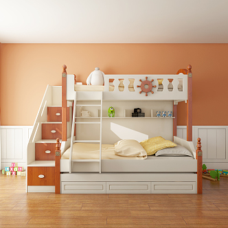 Mediterranean Bed Children's Bed 3d model