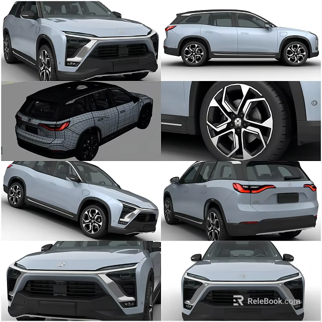 Modern SUV Exterior Design Featuring Front Face Rear End And Alloy Wheels 3d model 