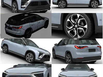 Modern SUV Exterior Design Featuring Front Face Rear End And Alloy Wheels 3d model