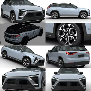 2020 domestic WL domestic large off-road vehicle new energy vehicle with interior 4 door trunk can be opened and closed 3d model