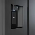 Modern Black Side by Side Refrigerators With Water Dispenser and Sleek Design 3d model