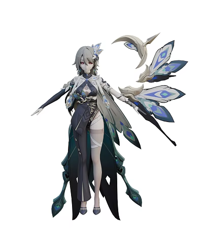 Hand-run game role film and television role 3d model