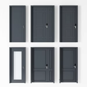 Modern child-mother door password lock entry door toilet door combination 3d model