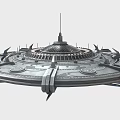 UFO flying saucer spaceship alien spaceship 3d model