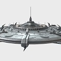 UFO flying saucer spaceship alien spaceship spaceship 3d model