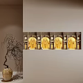 Elegant Wall Sconces With Ornate Design Illuminating Classical Building Wall 3d model