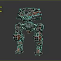 Mech Warrior Mech Soldier Machine Battlearm Mechanical Battlearm Machine Fighter Robot 3d model
