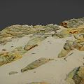 Beach Stone Rock Block Stone Beach 3d model