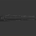 Black Semi Automatic Pistol With Metallic Finish Classic Design And Textured Grip