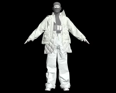 Modern Clothes Urban Costume Coat Clothing Clothes 3d model