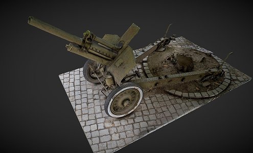 mm howitzer 3d model