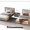 Single bedside table 3d model