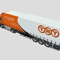 TNT wagon box truck heavy truck heavy truck container truck box truck truck low face number low model simple model super realistic 3d model